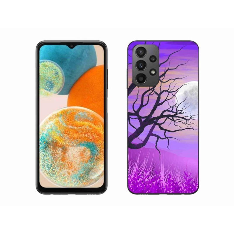 Gél tok mmCase a Samsung Galaxy A23 4G/5G készülékhez - rajzfilmes kidőlt fa