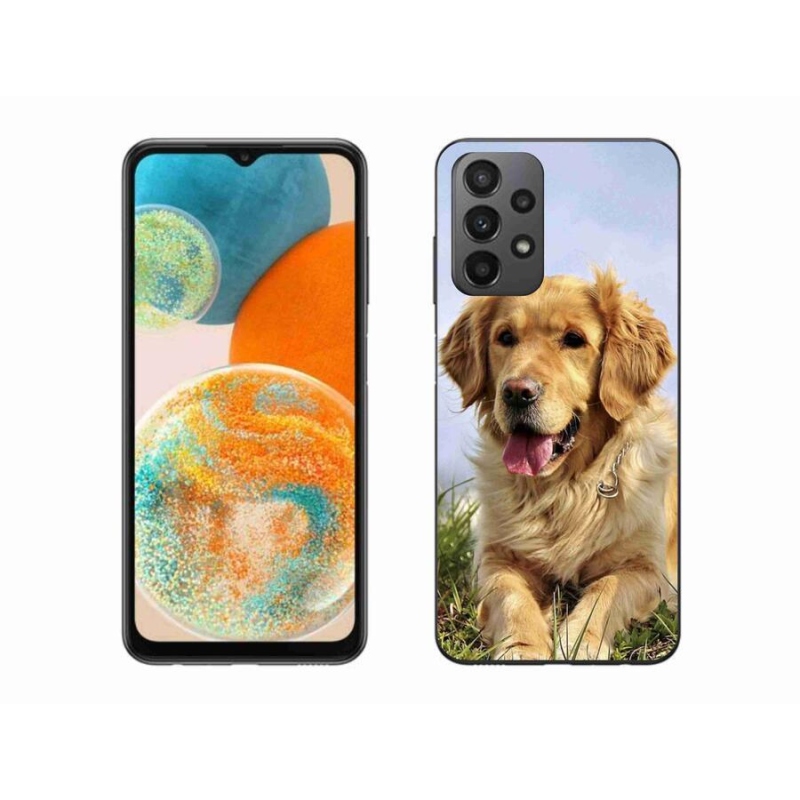 Gél tok mmCase a Samsung Galaxy A23 4G/5G készülékhez - arany retriever