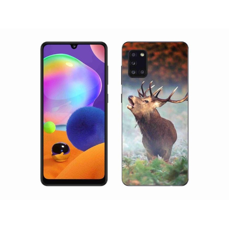 Gél tok mmCase mobiltelefonhoz Samsung Galaxy A31 - szarvas 2