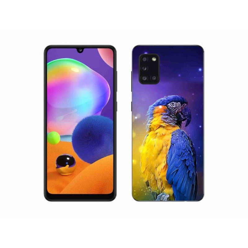 Gél tok mmCase mobiltelefonhoz Samsung Galaxy A31 - papagáj ara 1