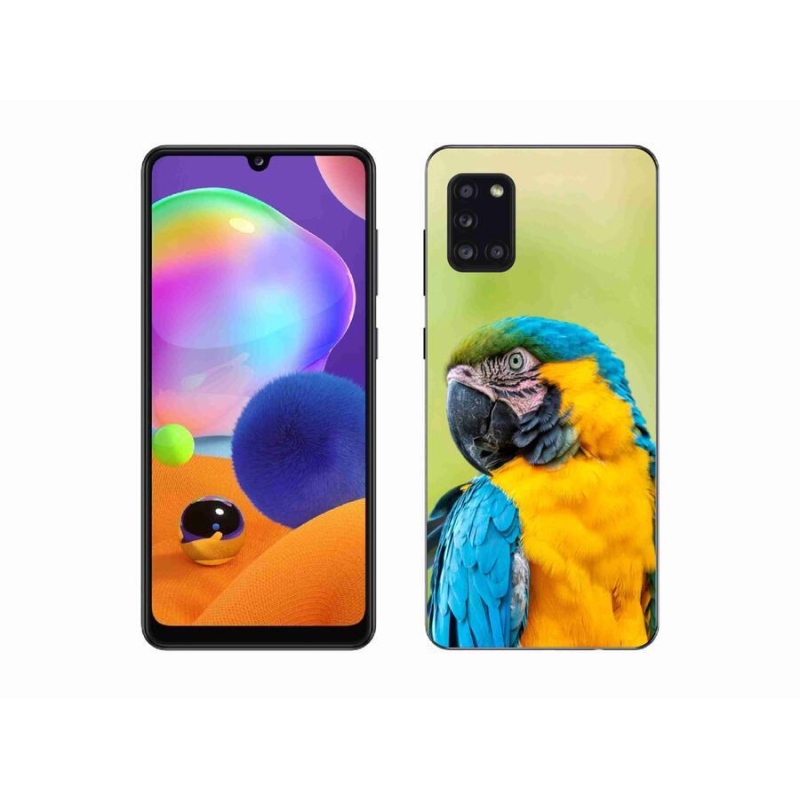 Gél tok mmCase mobiltelefonhoz Samsung Galaxy A31 - papagáj ara 2