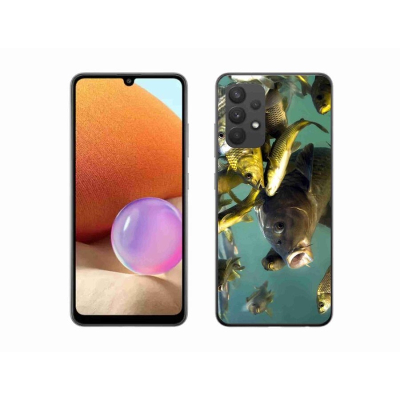 Gél tok mmCase a Samsung Galaxy A32 4G készülékhez - halak hada