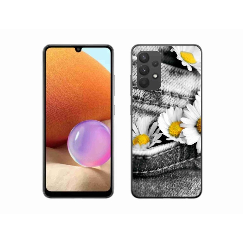 Gél tok mmCase mobiltelefonhoz Samsung Galaxy A32 4G - százszorszépek