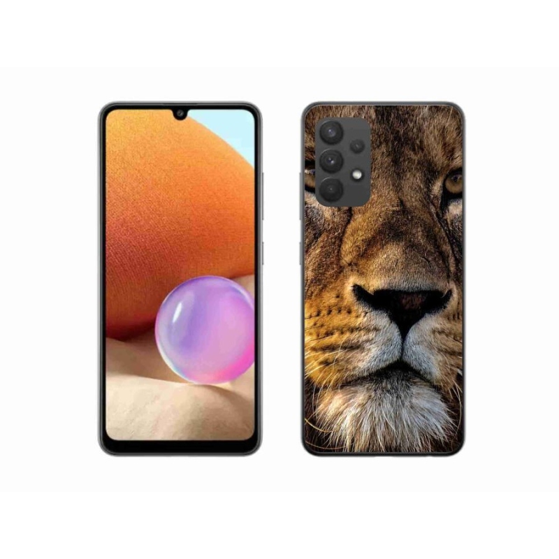 Gél tok mmCase a Samsung Galaxy A32 4G készülékhez - oroszlán