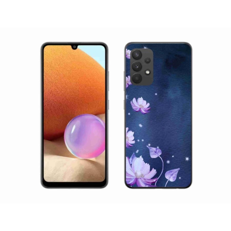 Gél tok mmCase mobiltelefonhoz Samsung Galaxy A32 4G - hulló virágok