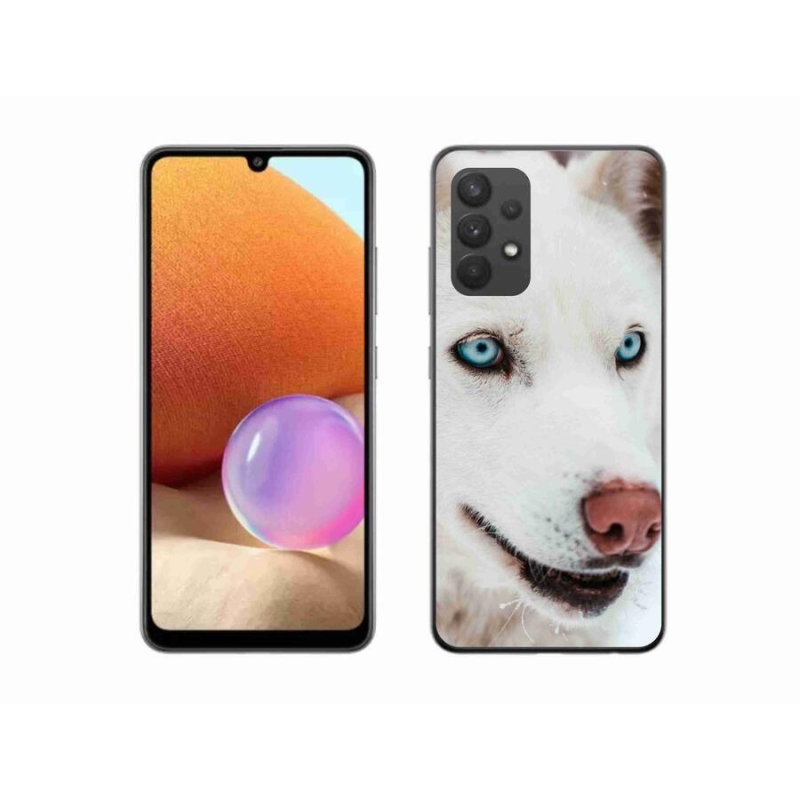 Gél tok mmCase a Samsung Galaxy A32 4G készülékhez - kutyaszemmel nézve