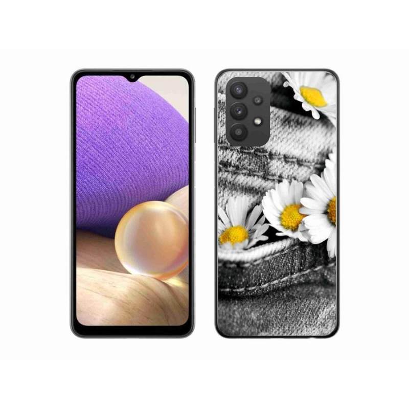 Gél tok mmCase mobiltelefonhoz Samsung Galaxy A32 5G - százszorszépek