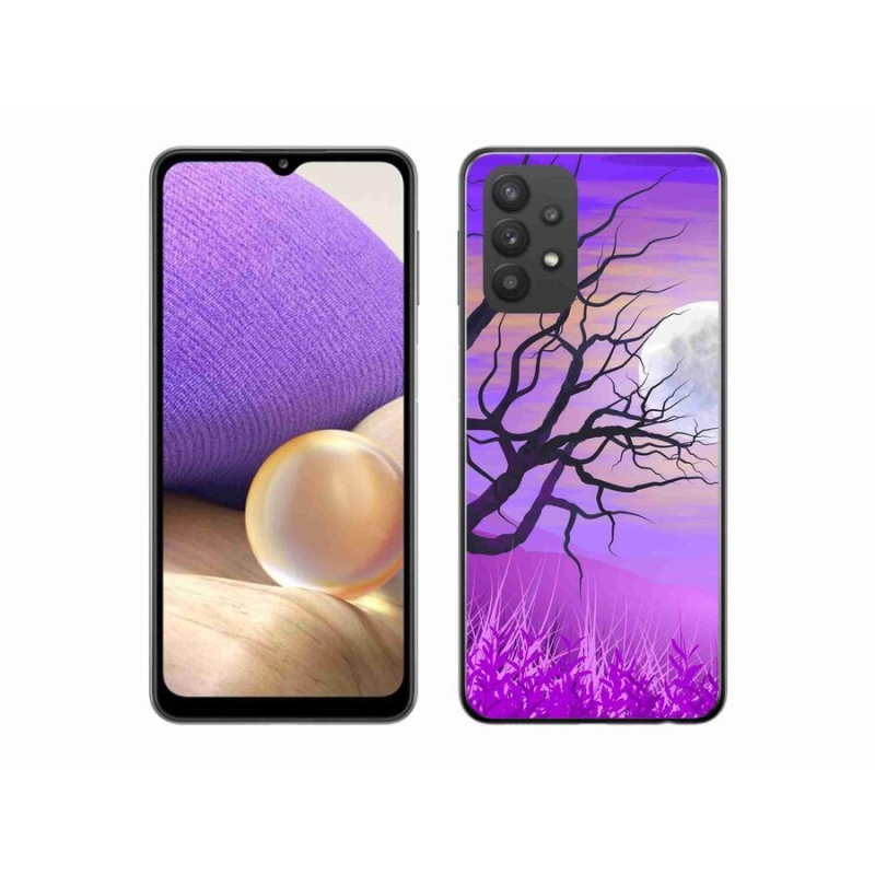 Gél tok mmCase Samsung Galaxy A32 5G - rajzfilmes kidőlt fa mmCase a Samsung Galaxy A32 5G-hez