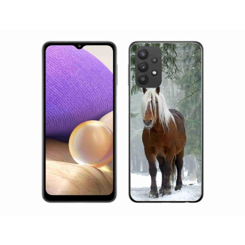 Gél tok mmCase a Samsung Galaxy A32 5G készülékhez - ló az erdőben