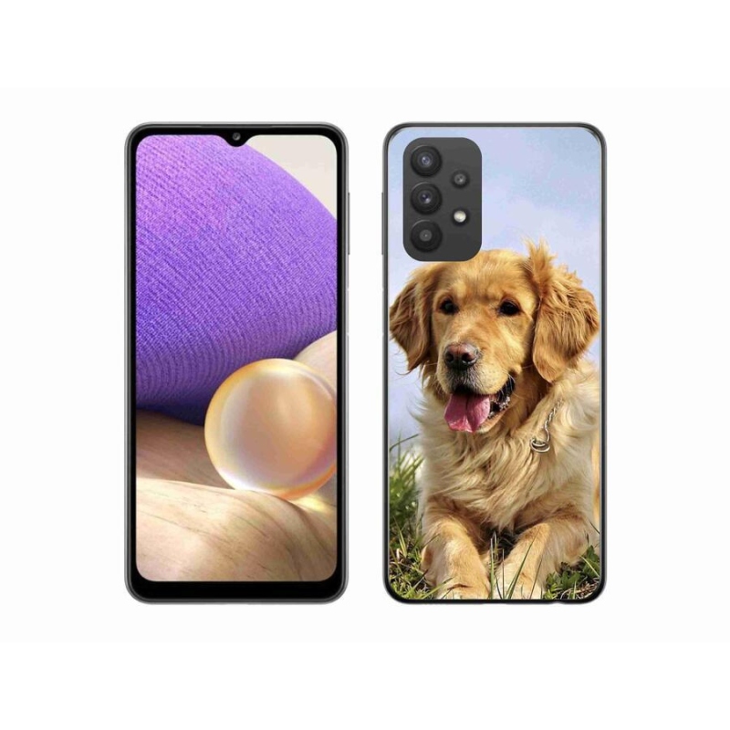 Gél tok mmCase Samsung Galaxy A32 5G - arany retrieverhez