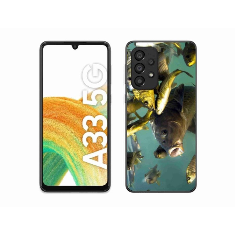 Gél tok mmCase a mobil Samsung Galaxy A33 5G - halak iskolája számára