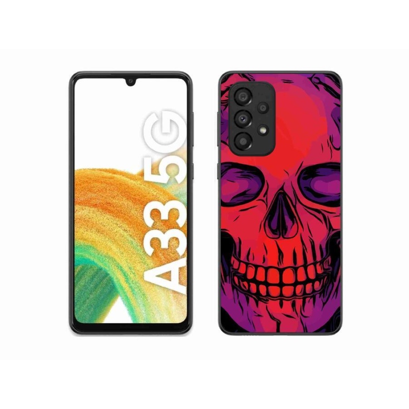 Gél tok mmCase a Samsung Galaxy A33 5G készülékhez - koponya