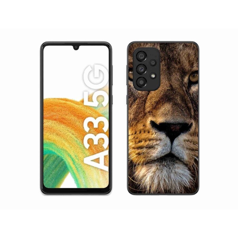 Gél tok mmCase a Samsung Galaxy A33 5G készülékhez - oroszlán