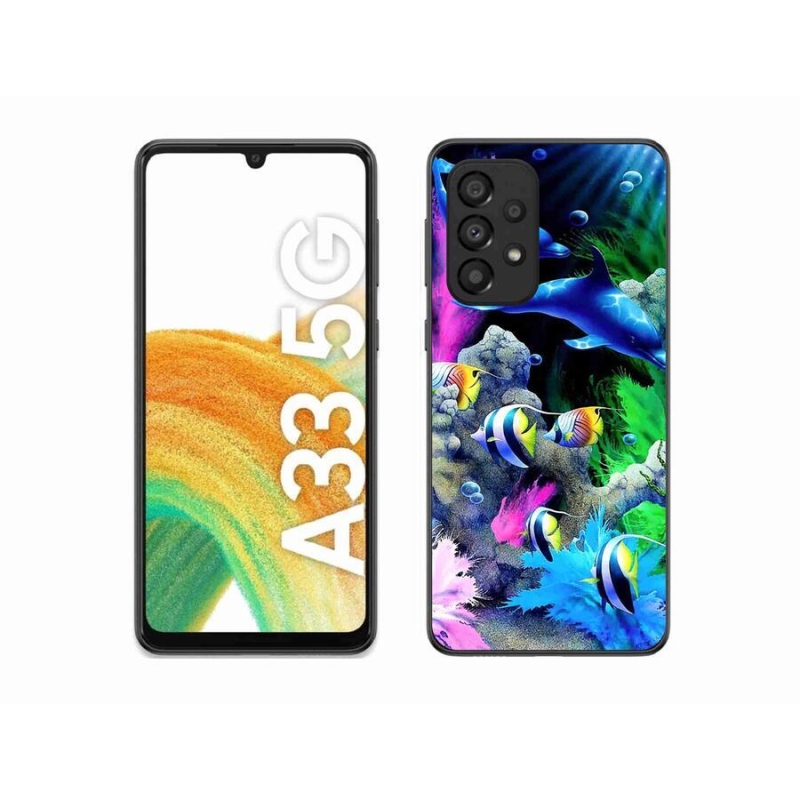 Gél tok mmCase a Samsung Galaxy A33 5G készülékhez - tengeri világ