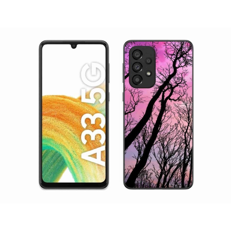 Gél tok mmCase a Samsung Galaxy A33 5G készülékhez - kidőlt fák