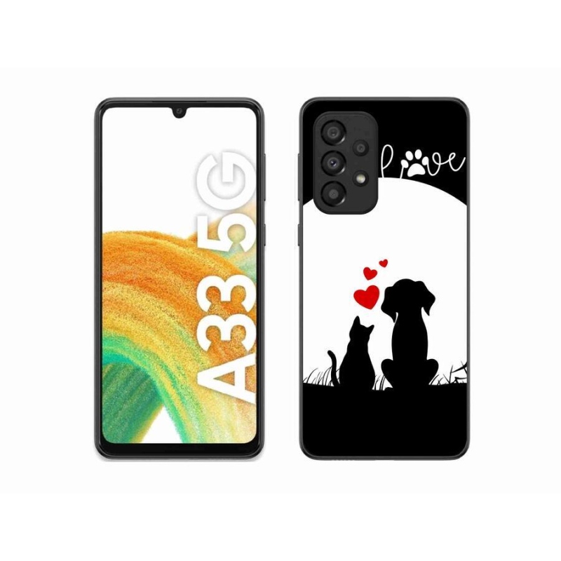 Gél tok mmCase Samsung Galaxy A33 5G - állati szeretet