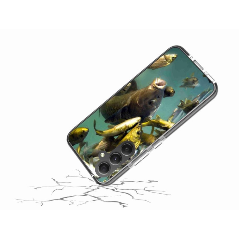 Gél tok mmCase a mobil Samsung Galaxy A34 5G - halak iskolája számára