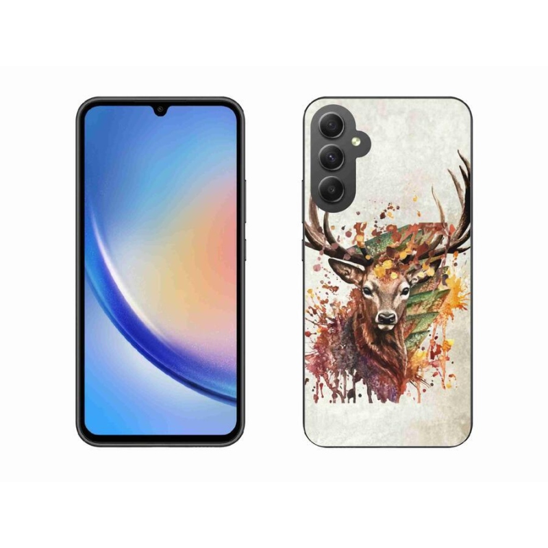 Gél tok mmCase a Samsung Galaxy A34 5G készülékhez - szarvas 1