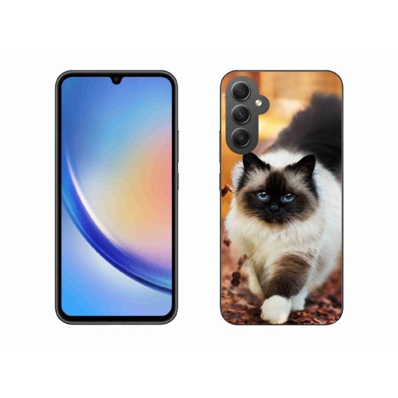 Gél tok mmCase a Samsung Galaxy A34 5G készülékhez - macska