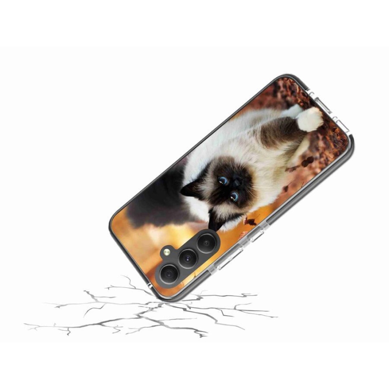 Gél tok mmCase a Samsung Galaxy A34 5G készülékhez - macska