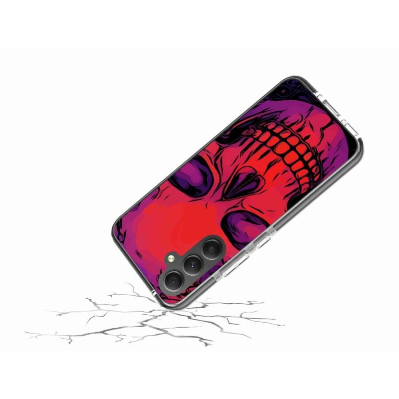 Gél tok mmCase a Samsung Galaxy A34 5G készülékhez - koponya