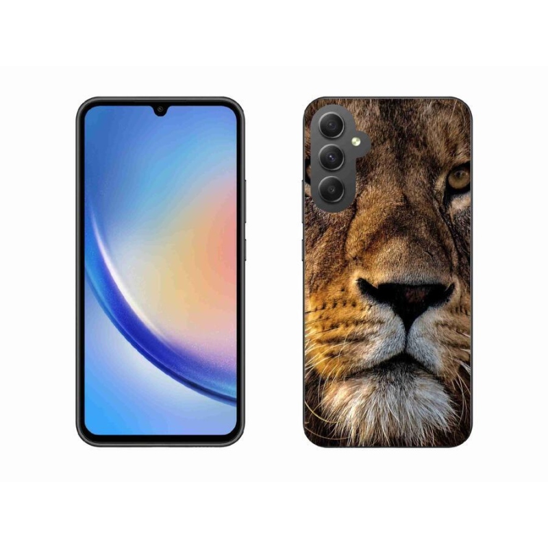 Gél tok mmCase a Samsung Galaxy A34 5G készülékhez - oroszlán