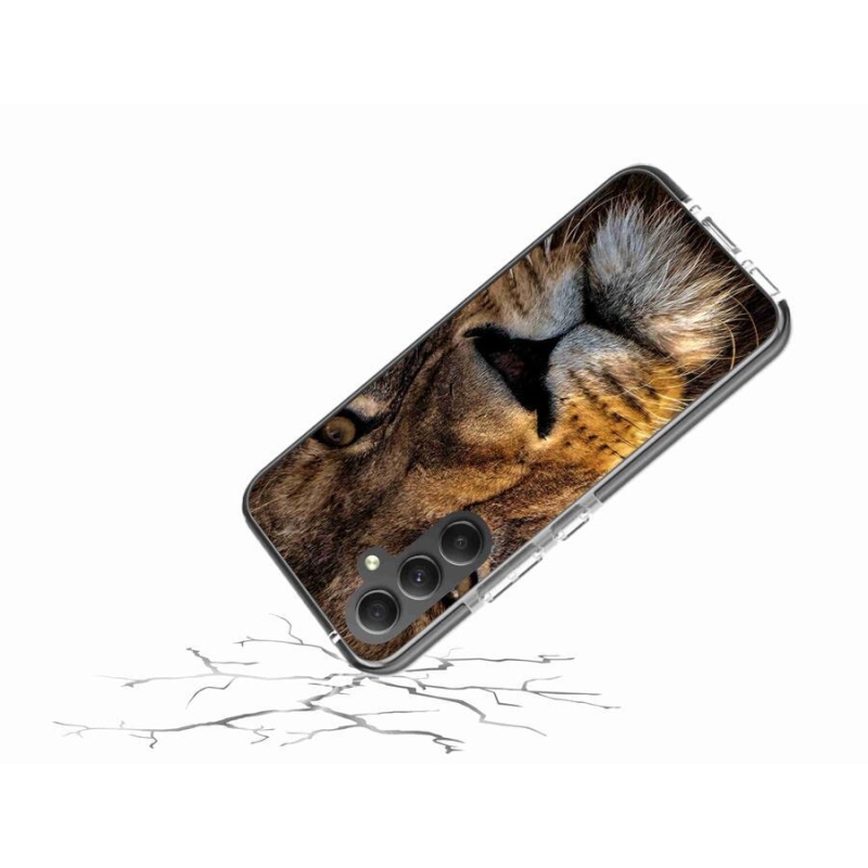 Gél tok mmCase a Samsung Galaxy A34 5G készülékhez - oroszlán