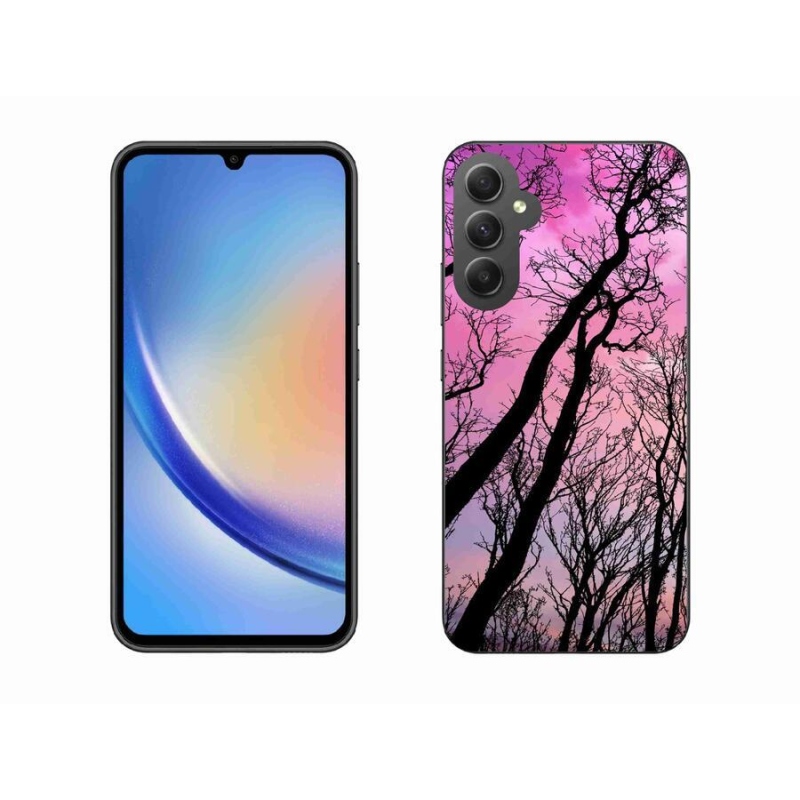 Gél tok mmCase a Samsung Galaxy A34 5G készülékhez - kidőlt fák