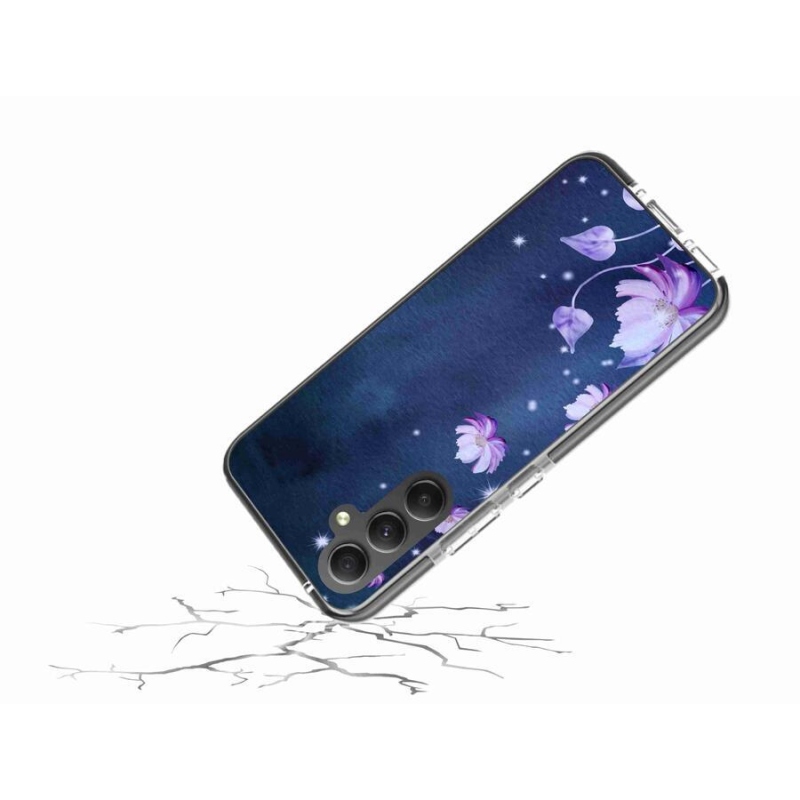Gél tok mmCase mobiltelefonhoz Samsung Galaxy A34 5G - hulló virágok