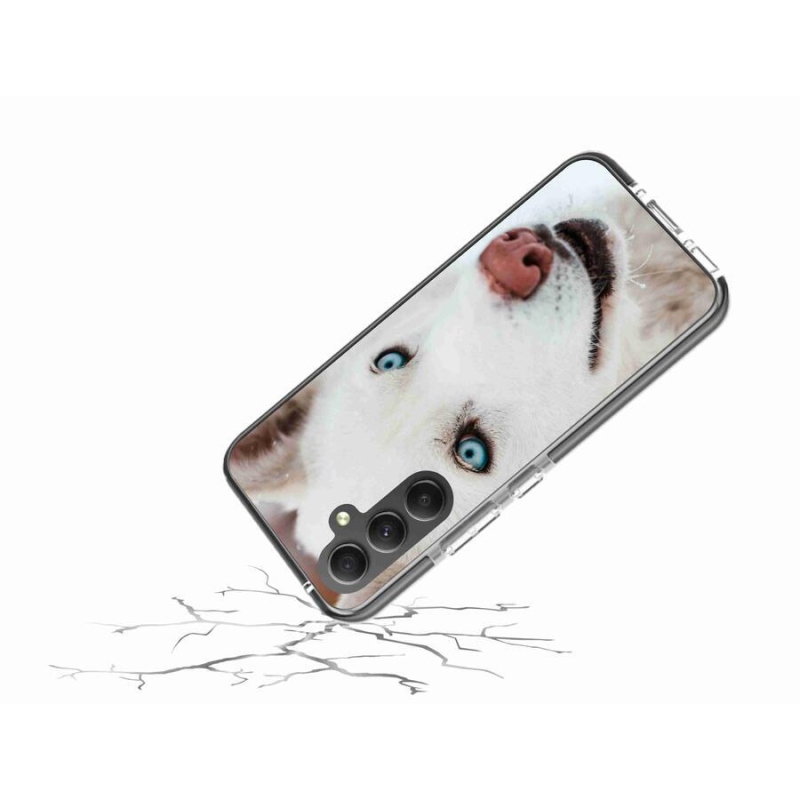 Gél tok mmCase a Samsung Galaxy A34 5G készülékhez - kutyaszemmel nézve