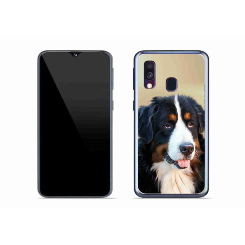 Gél tok mmCase mobiltelefonhoz Samsung Galaxy A40 - Berni hegyi kutya