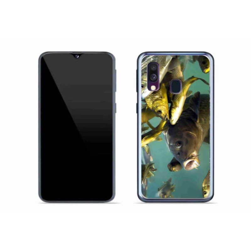 Gél tok mmCase mobiltelefonhoz Samsung Galaxy A40 - halak iskolája