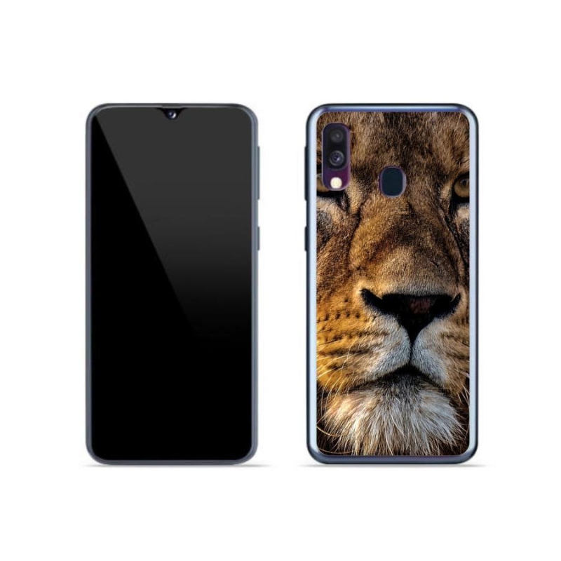 Gél tok mmCase a Samsung Galaxy A40 készülékhez - oroszlán