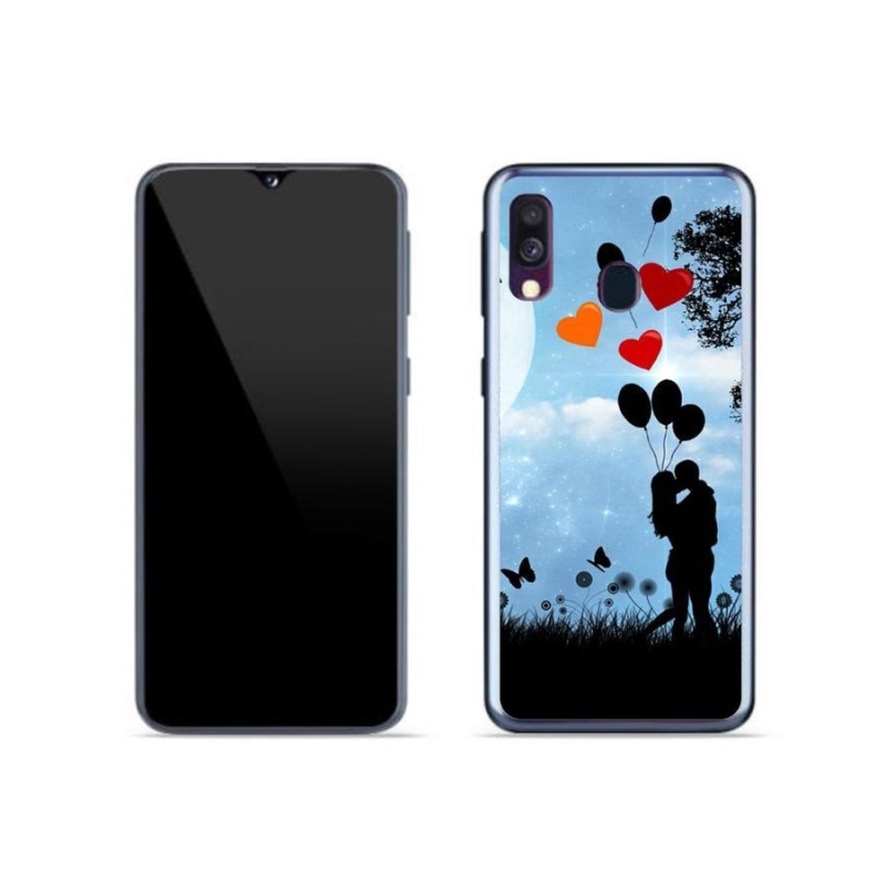 Gél tok mmCase mobiltelefonhoz Samsung Galaxy A40 - szerelmes pár