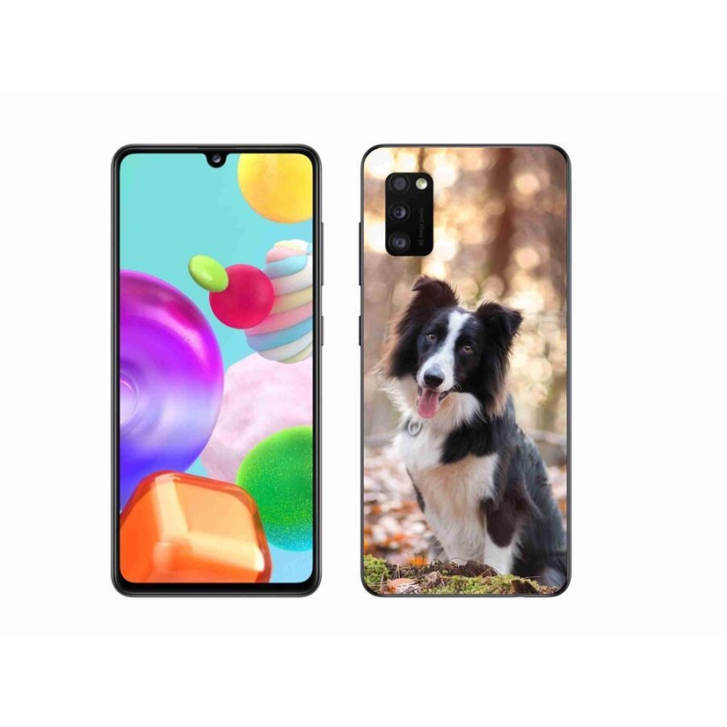 Gél tok mmCase mobiltelefonhoz Samsung Galaxy A41 - border colie 1