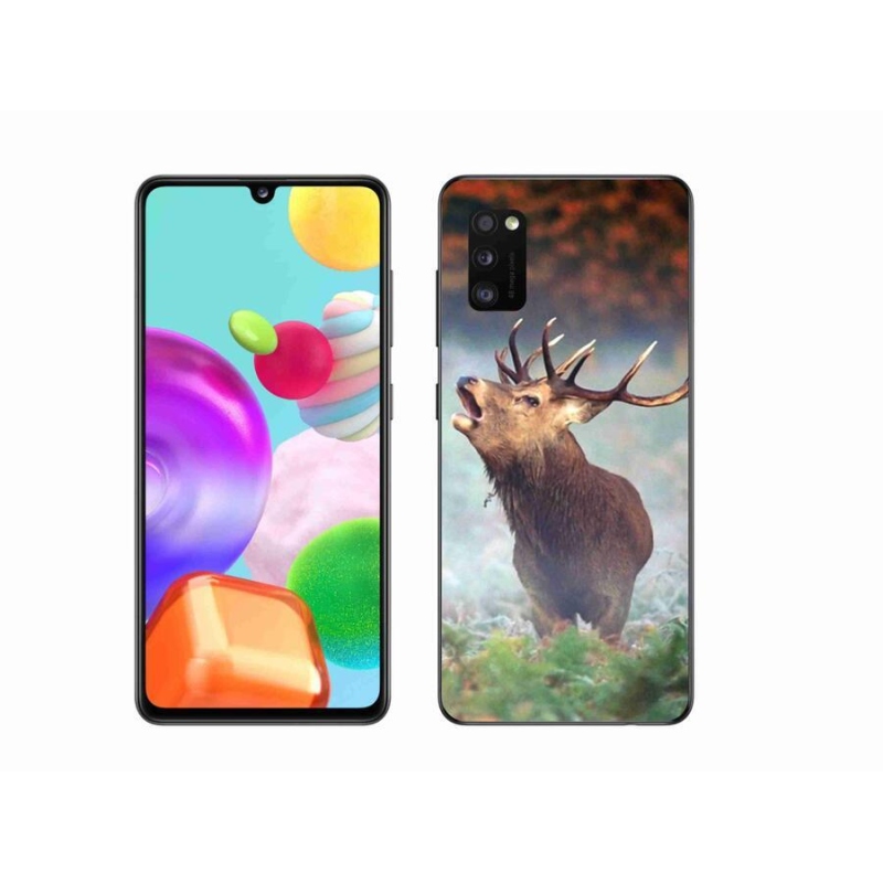 Gél tok mmCase mobiltelefonhoz Samsung Galaxy A41 - szarvas 2
