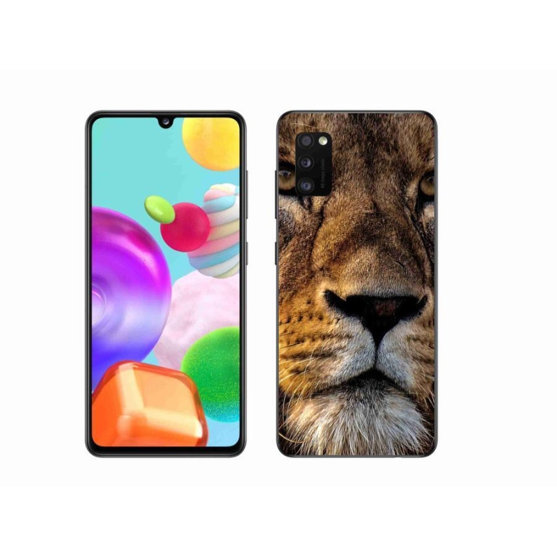 Gél tok mmCase a Samsung Galaxy A41 készülékhez - oroszlán