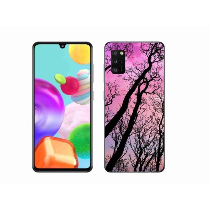 Gél tok mmCase mobiltelefonhoz Samsung Galaxy A41 - kidőlt fák
