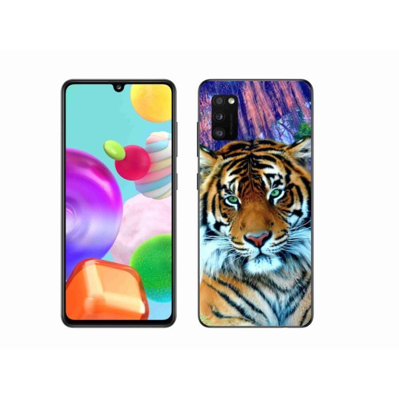 Gél tok mmCase mobiltelefonhoz Samsung Galaxy A41 - tigris