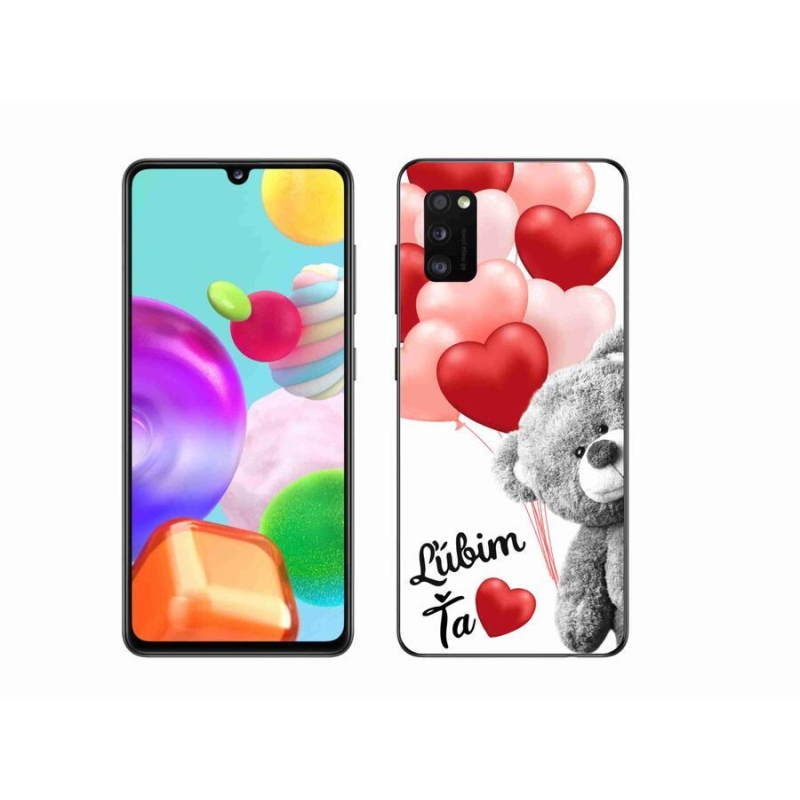 Gél tok mmCase mobiltelefonhoz Samsung Galaxy A41 - I love you en