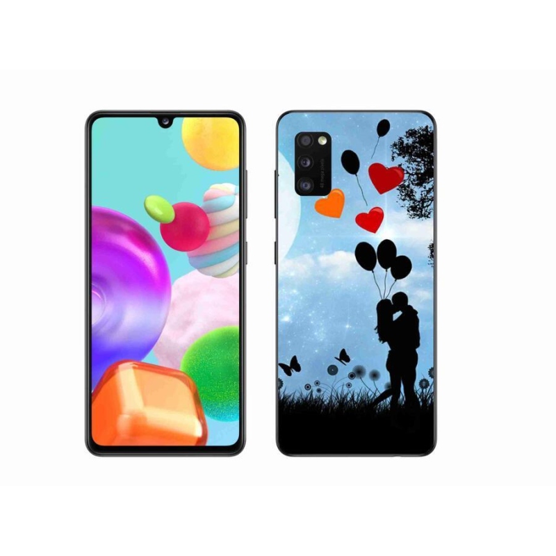 Gél tok mmCase mobiltelefonhoz Samsung Galaxy A41 - szerelmes pár