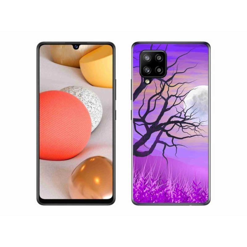 Gél tok mmCase Samsung Galaxy A42 5G - rajzfilmes kidőlt fa mmCase a Samsung Galaxy A42 5G-hez