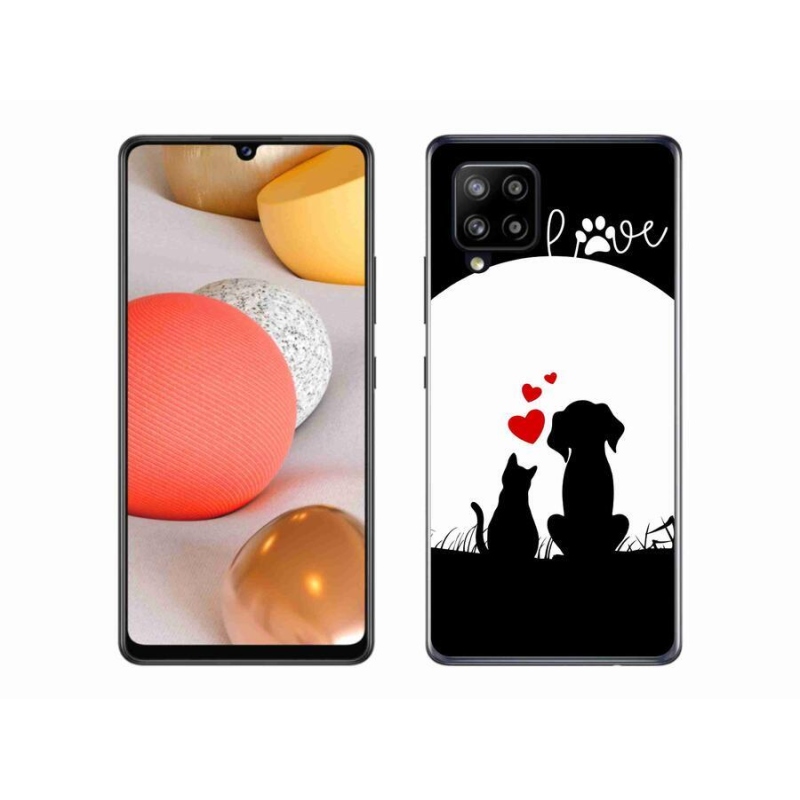 Gél tok mmCase Samsung Galaxy A42 5G - állati szeretet