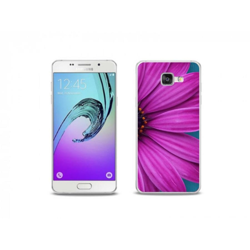 Gél tok mmCase mobiltelefonhoz Samsung Galaxy A5 (2016) - lila margaréta