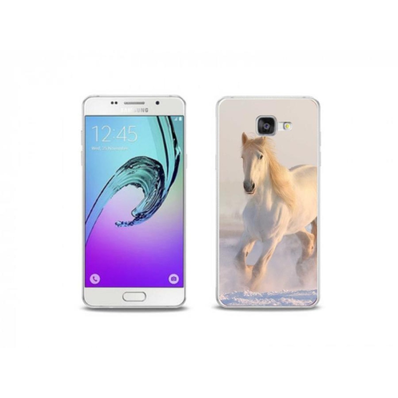 Gél tok mmCase mobiltelefonhoz Samsung Galaxy A5 (2016) - ló a hóban