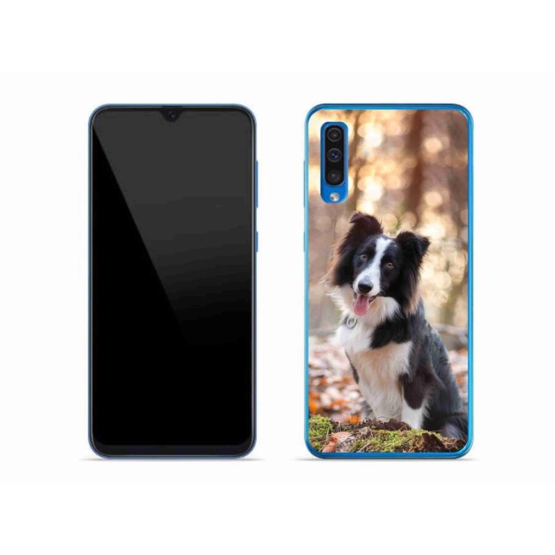 Gél tok mmCase mobiltelefonhoz Samsung Galaxy A50 - border colie 1