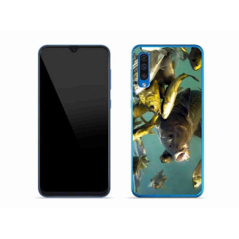 Gél tok mmCase mobiltelefonhoz Samsung Galaxy A50 - halak iskolája
