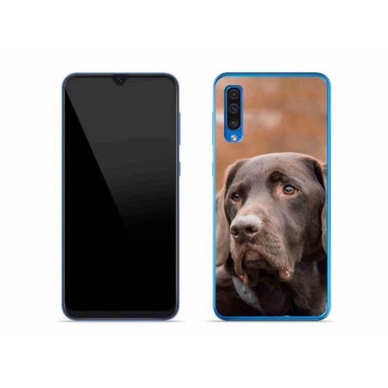Gél tok mmCase Samsung Galaxy A50 készülékhez - barna labrador
