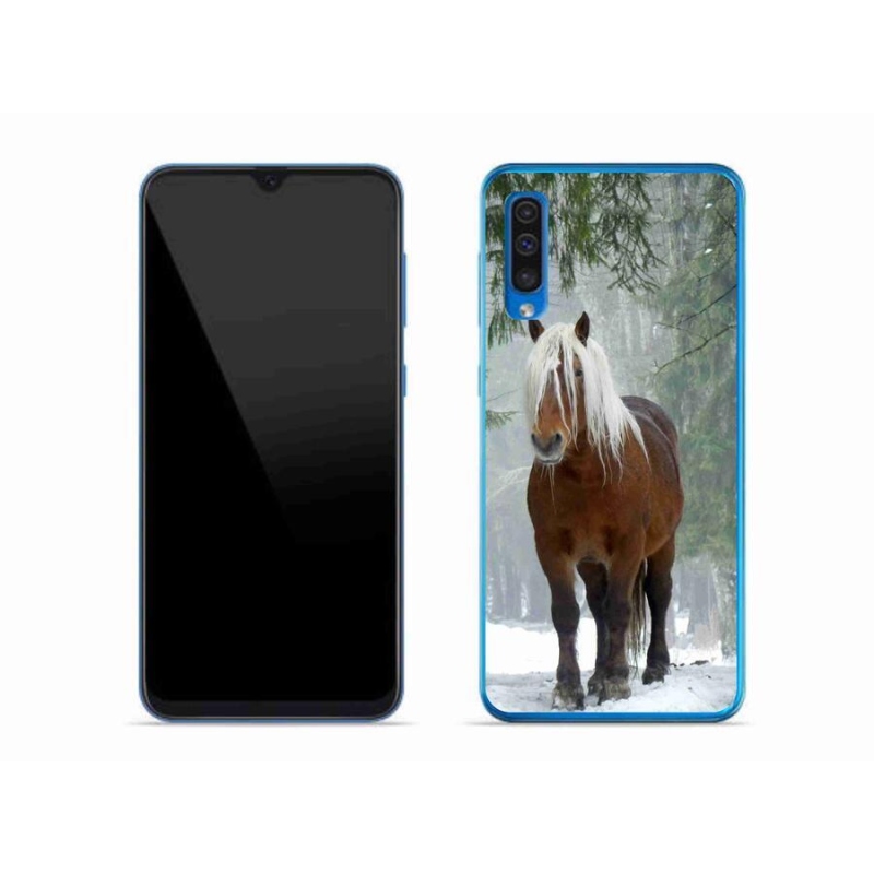 Gél tok mmCase mobiltelefonhoz Samsung Galaxy A50 - ló az erdőben