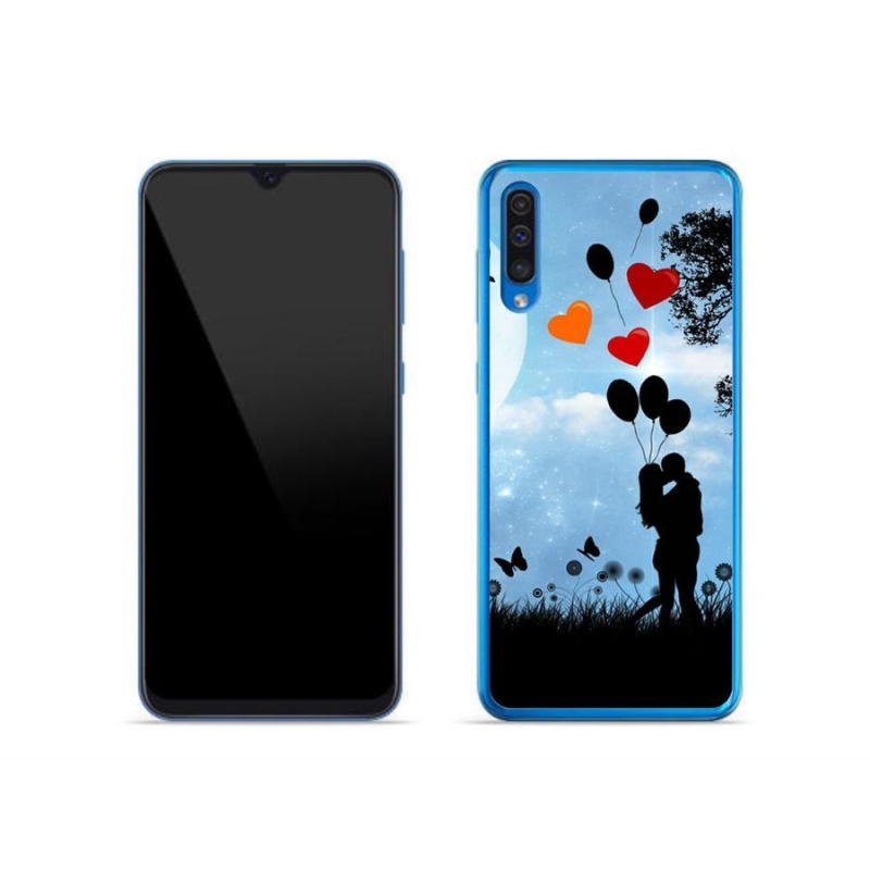 Gél tok mmCase mobiltelefonhoz Samsung Galaxy A50 - szerelmes pár